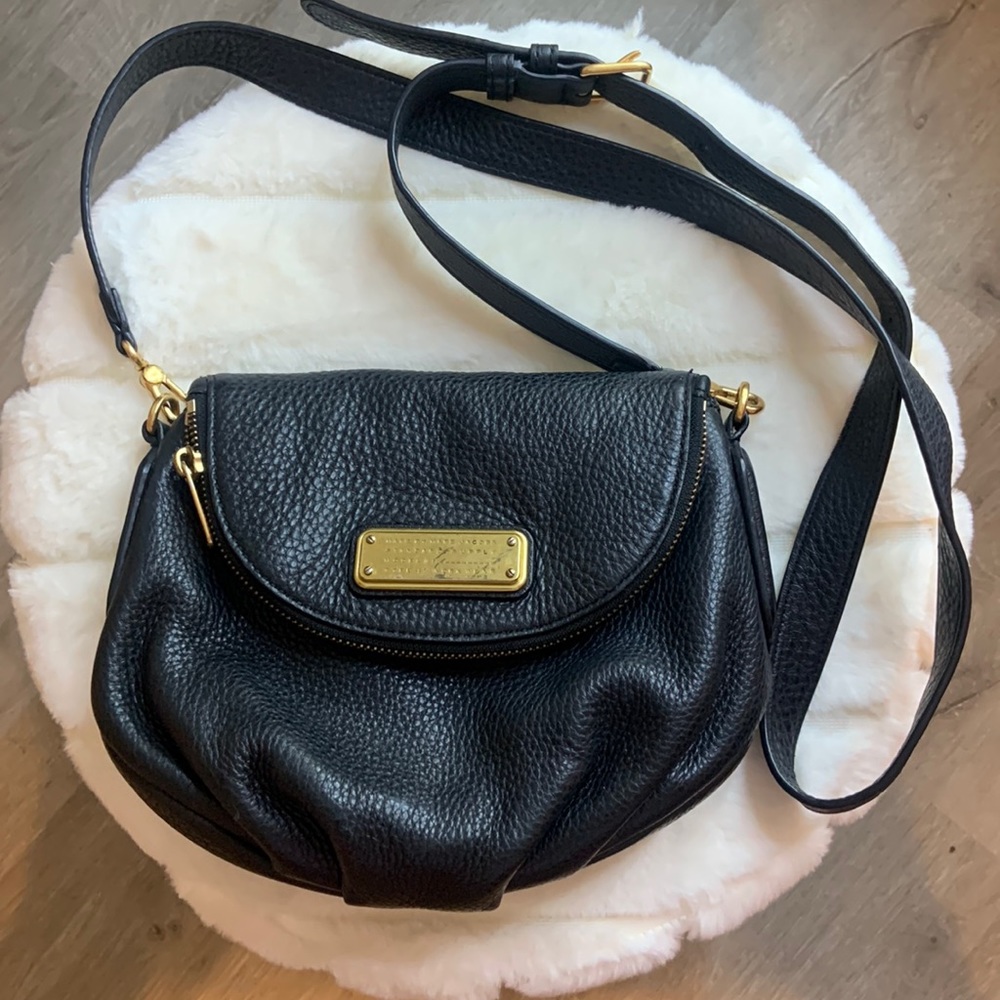 Marc Jacobs Black Leather Mini Natasha Crossbody